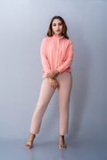 S132 | Lila Lace Detailed Shirt