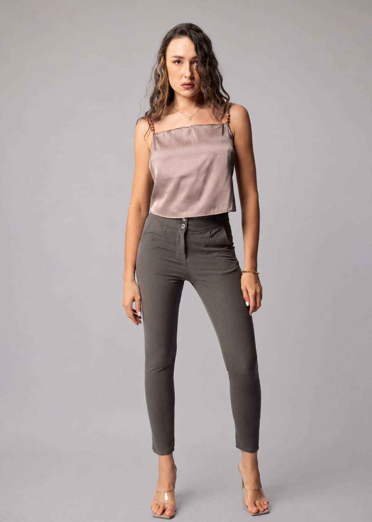 T264 | Strap Cowl Top