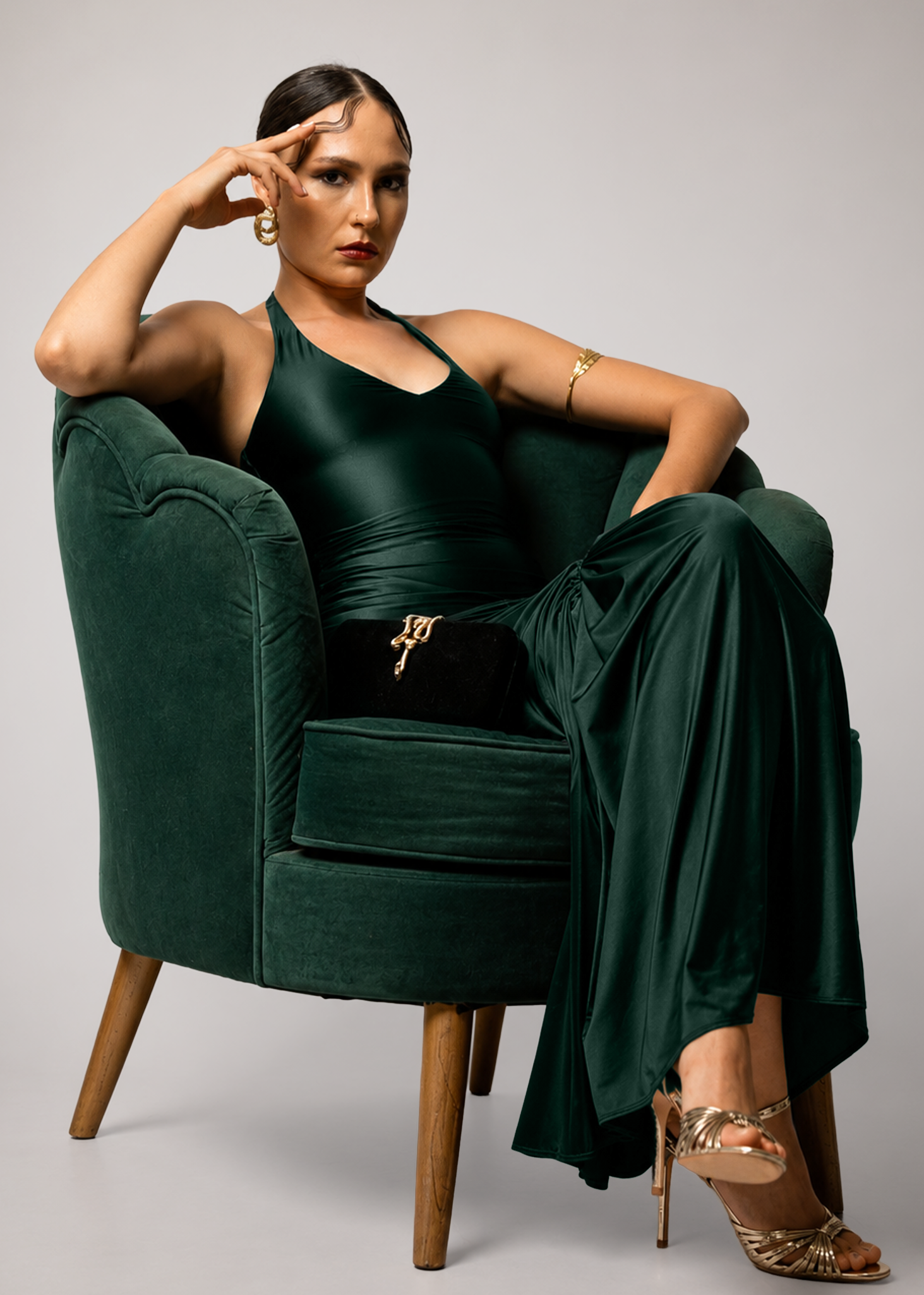 D301 | Reverie Drape Maxi Dress