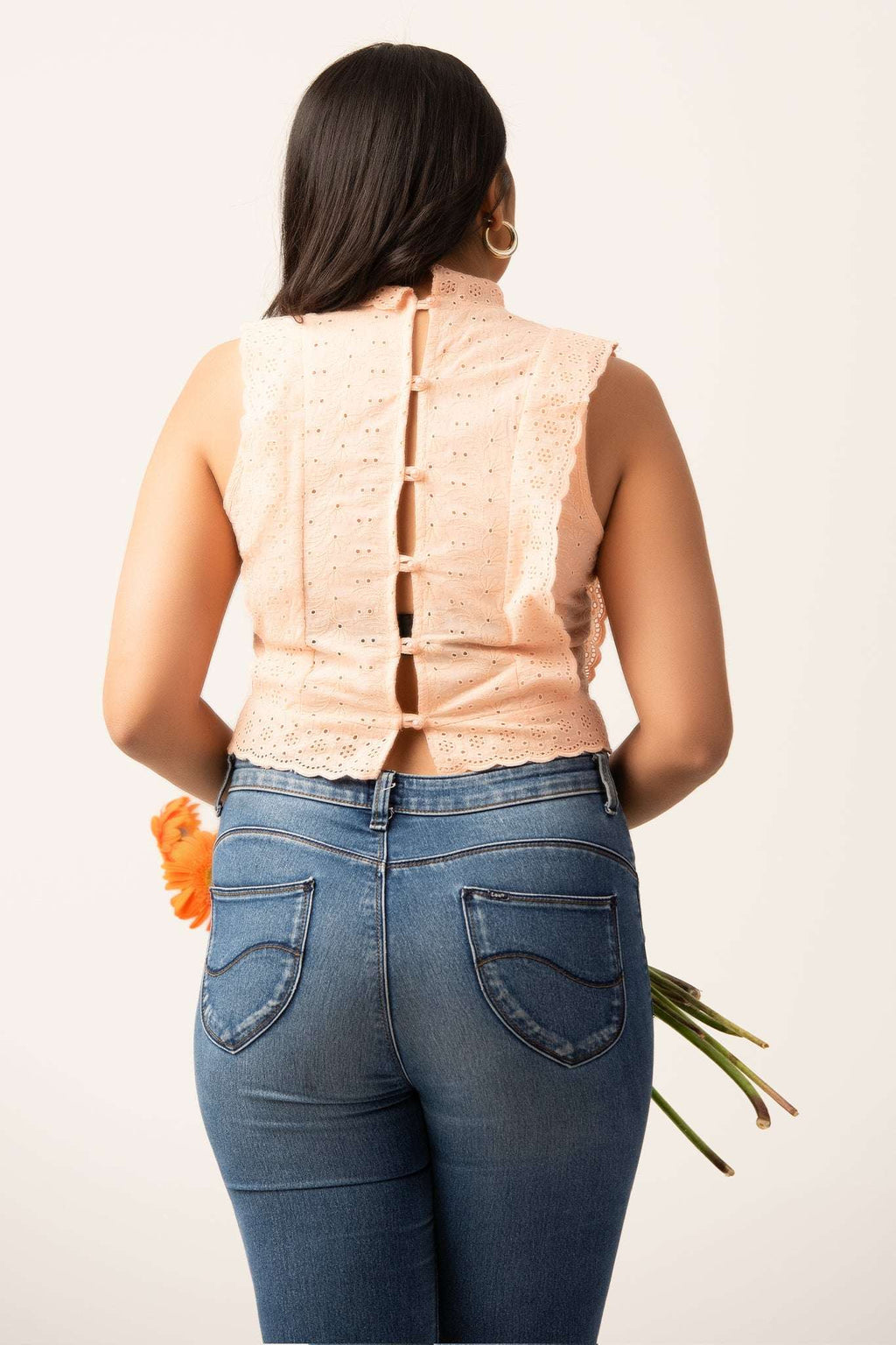 T134 l Lace Cutlon Top