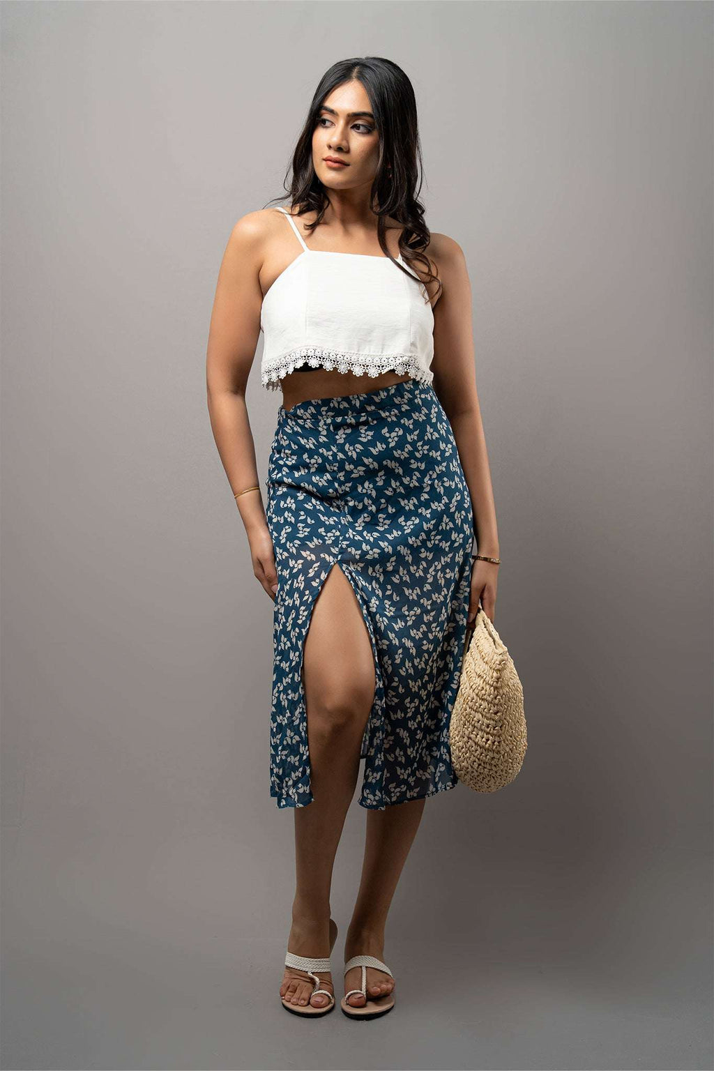 SK163 l Kara Printed Skirt