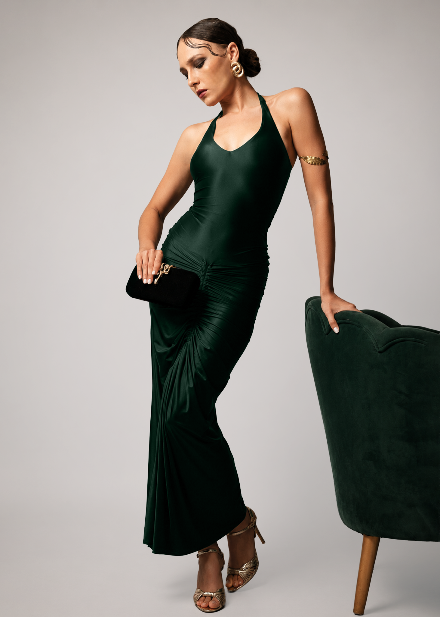 D301 | Reverie Drape Maxi Dress