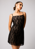 D300 | Noir Lace Mini Dress