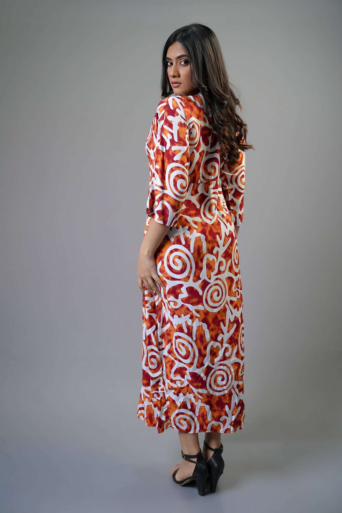 D154 l V Neck Maxi Dress