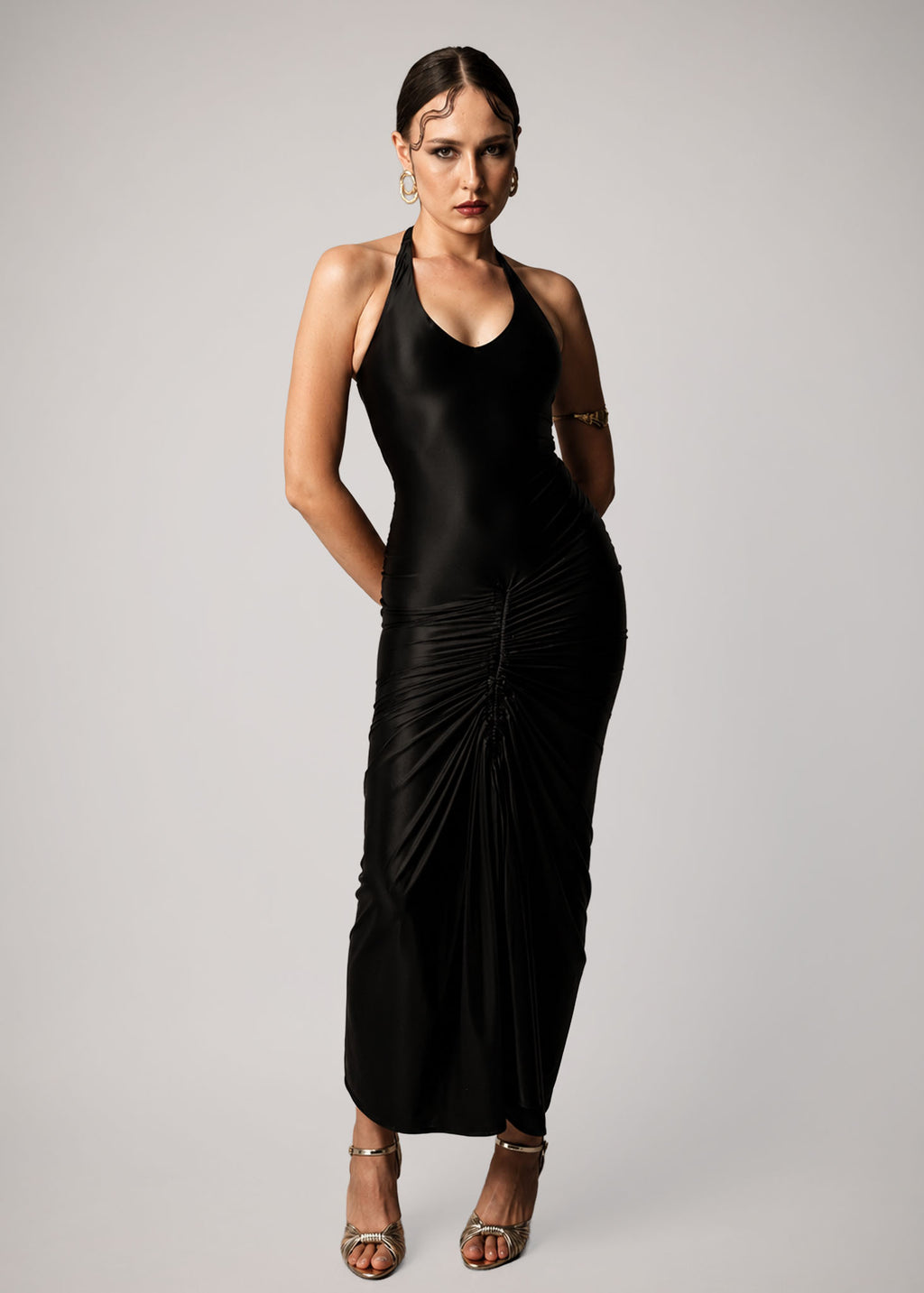 D301 | Reverie Drape Maxi Dress