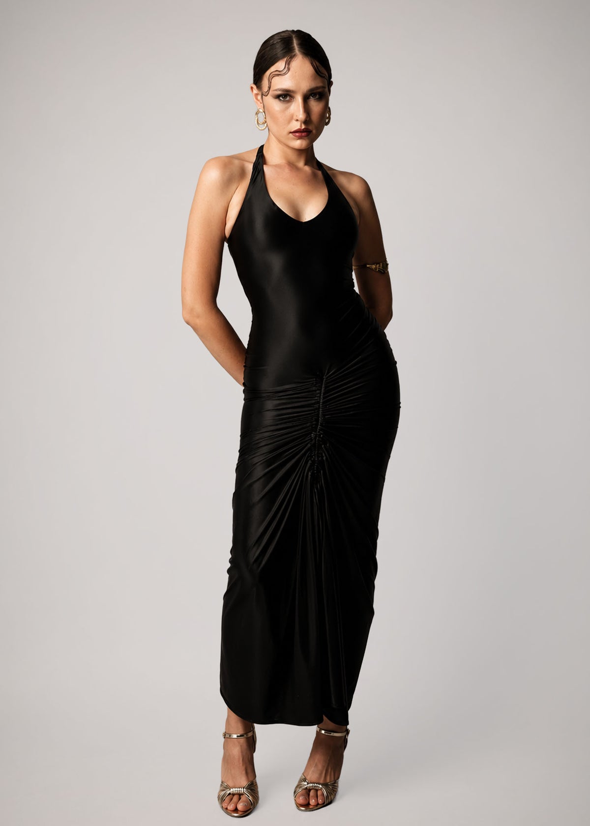 D301 | Reverie Drape Maxi Dress