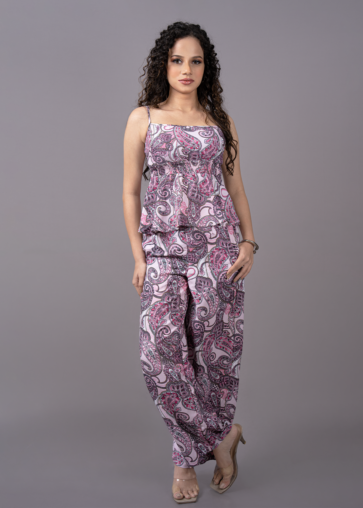 T253 | Sea Frill Top & Pant Set