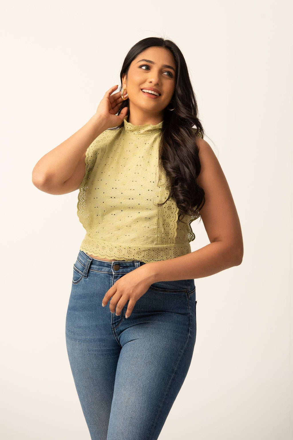 T134 l Lace Cutlon Top