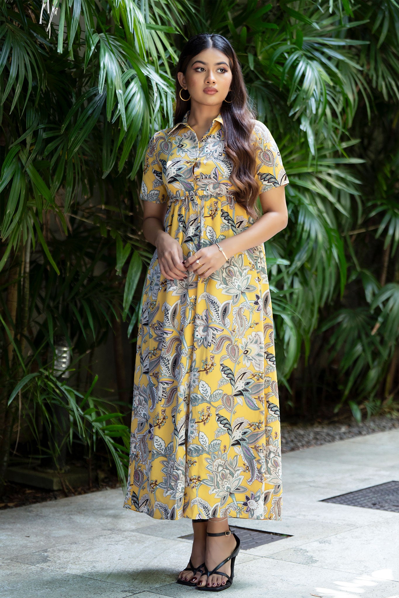 D128 | Printed Loose Fitted Maxi Dress