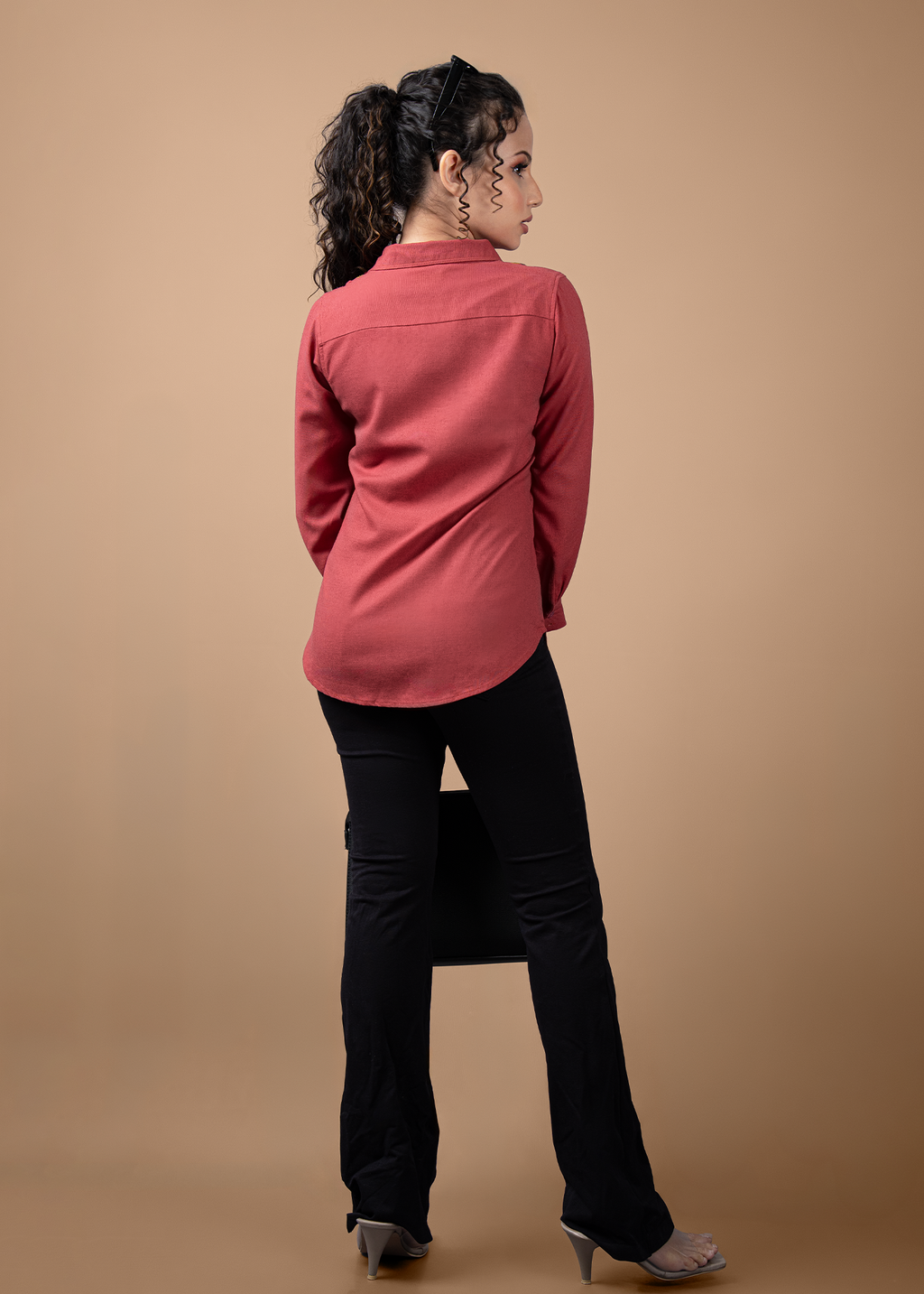 S025 | Front Emb Linen Shirt