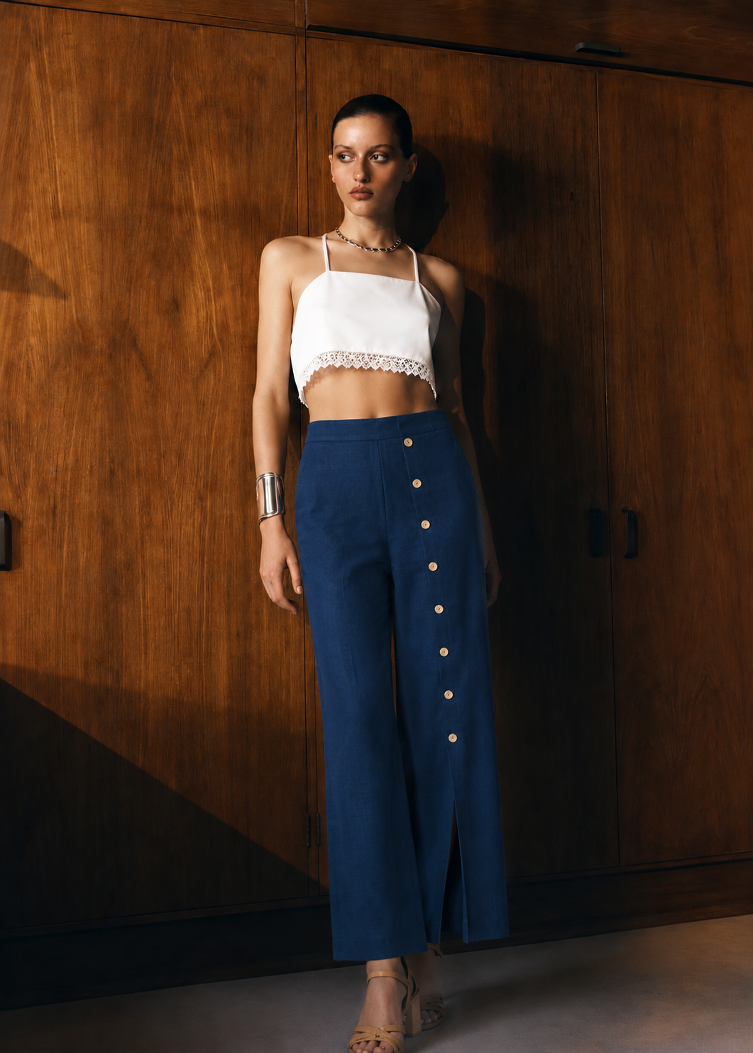 P049 | Button Detailed Pant