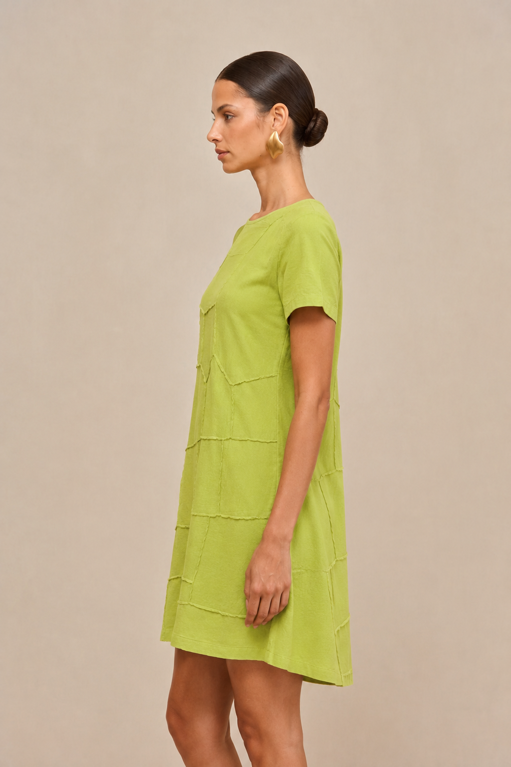 D017 | Pintuck Detailed Mini Dress