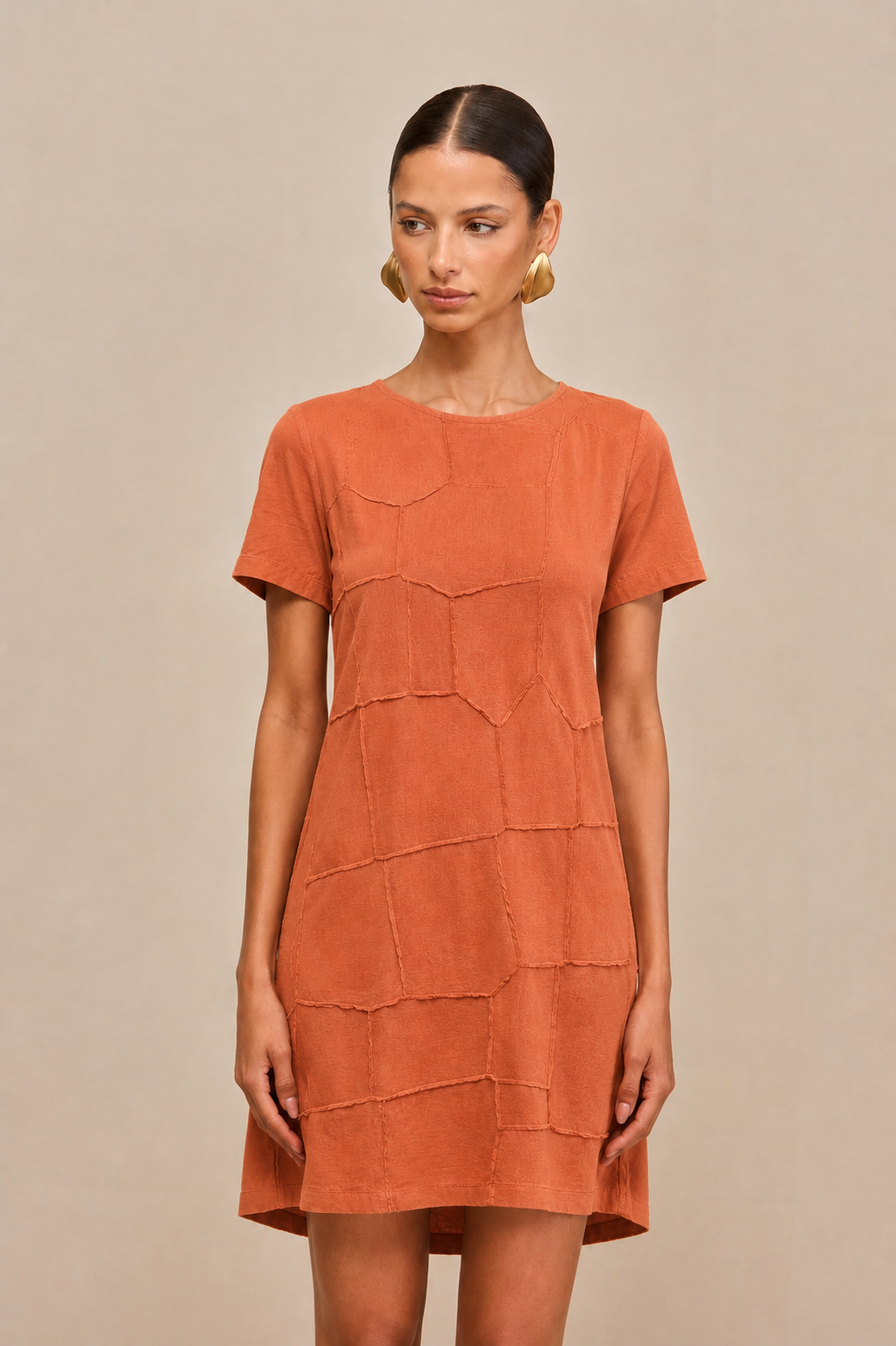 D017 | Pintuck Detailed Mini Dress