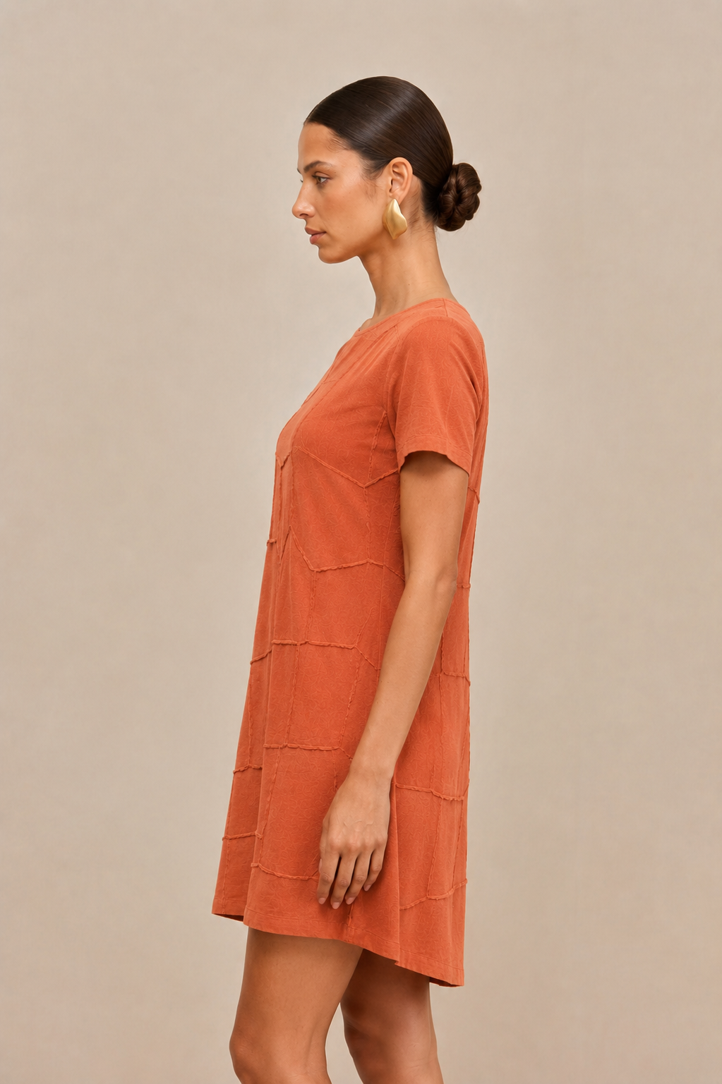 D017 | Pintuck Detailed Mini Dress