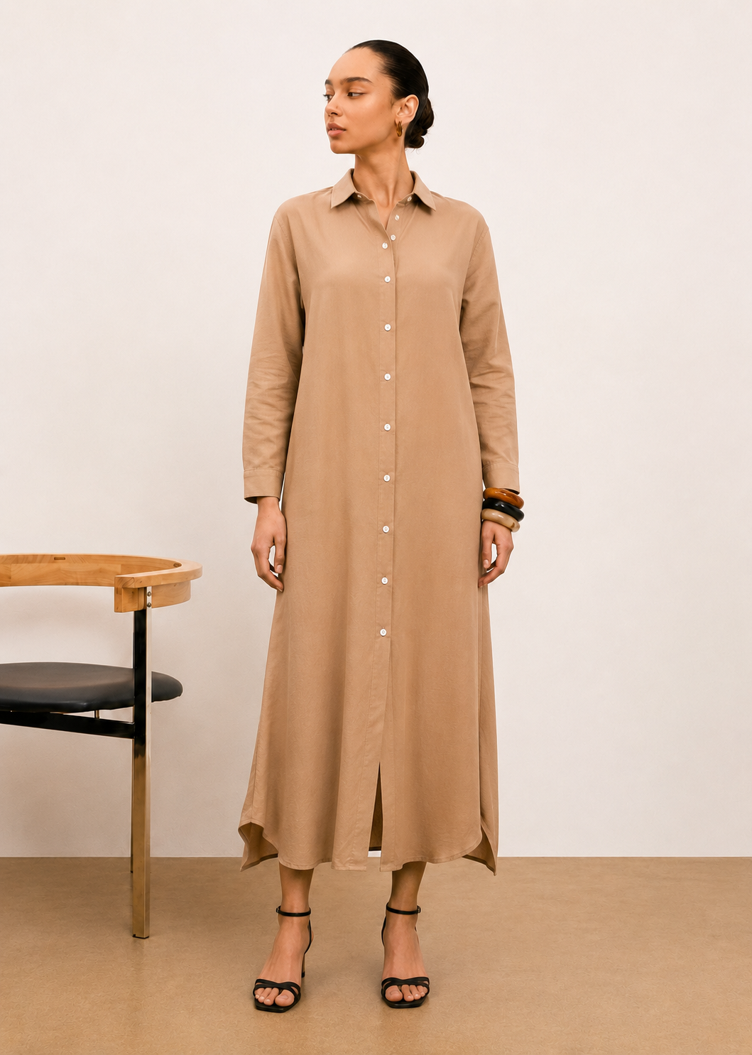 D133 | Shirt Maxi Dress