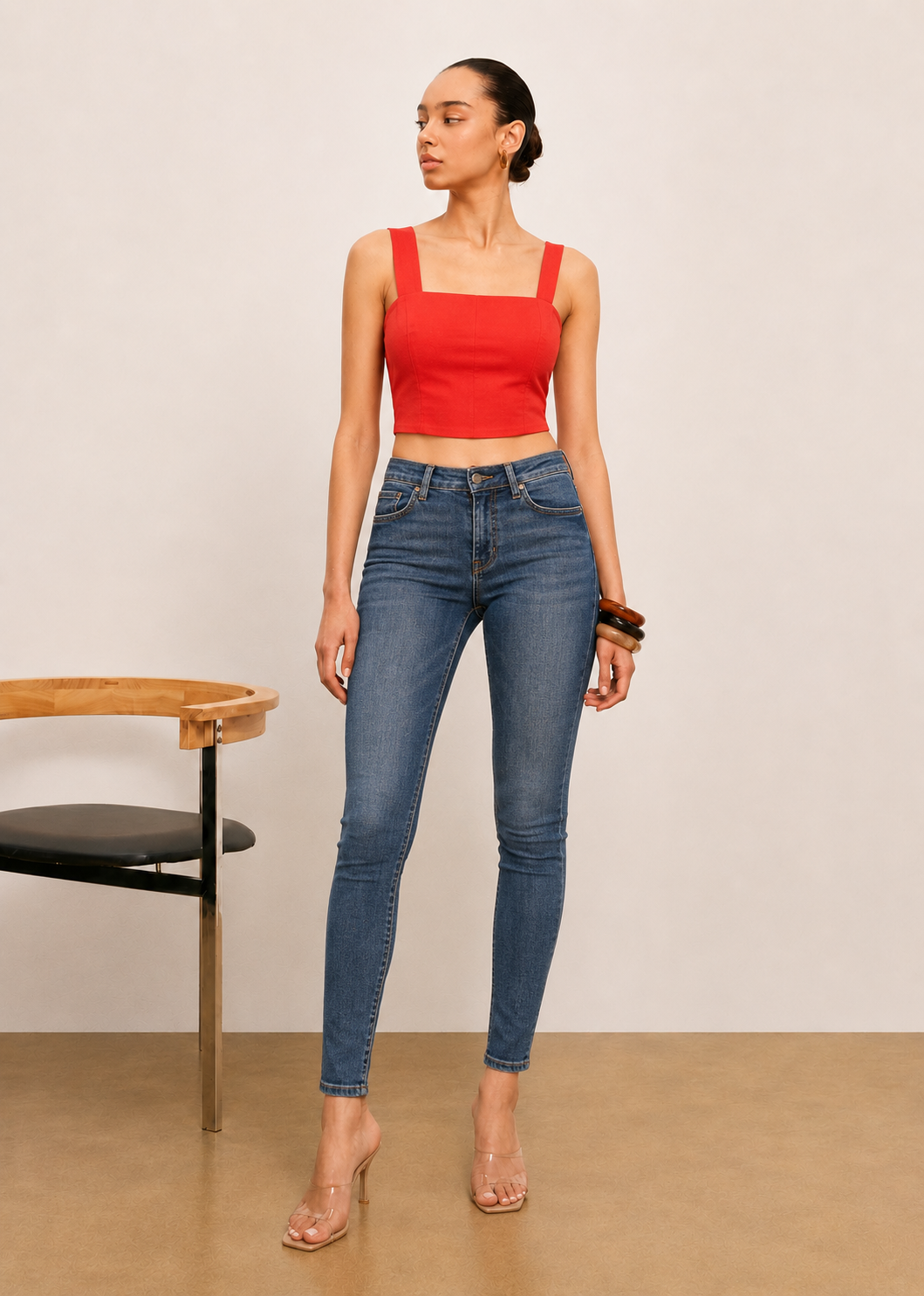T098 | Linen Square Top