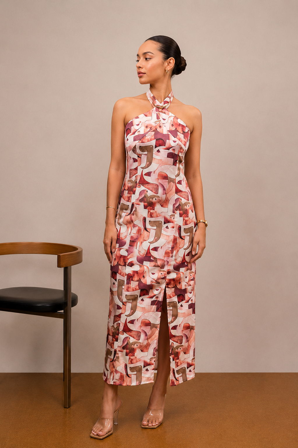 D227 | Surplice Wrap Maxi Dress