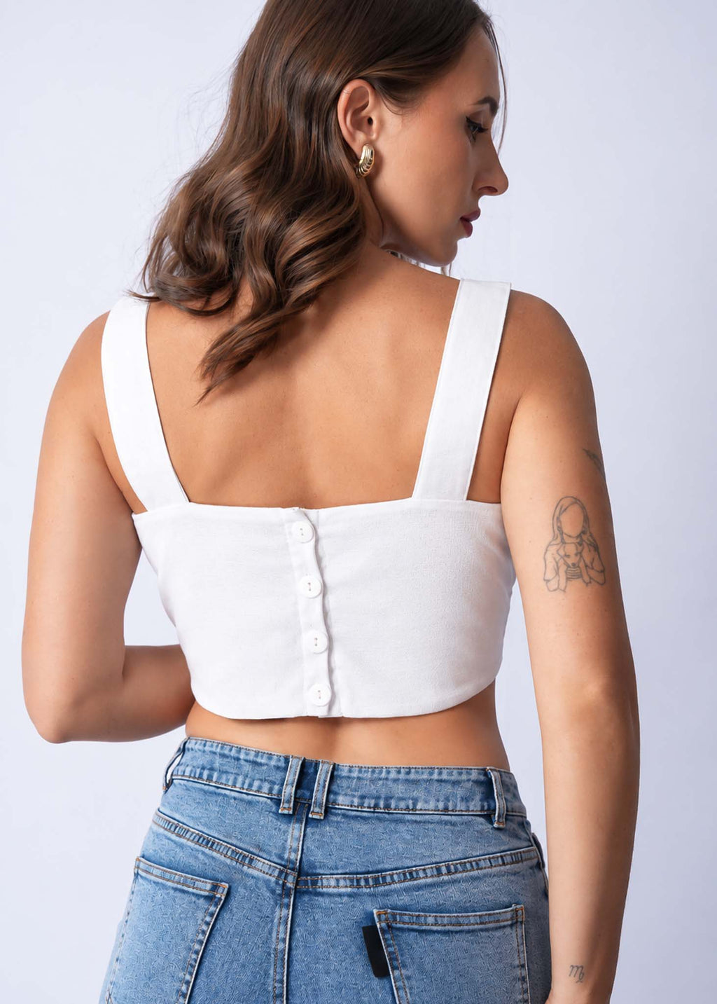 T098 | Linen Square Top