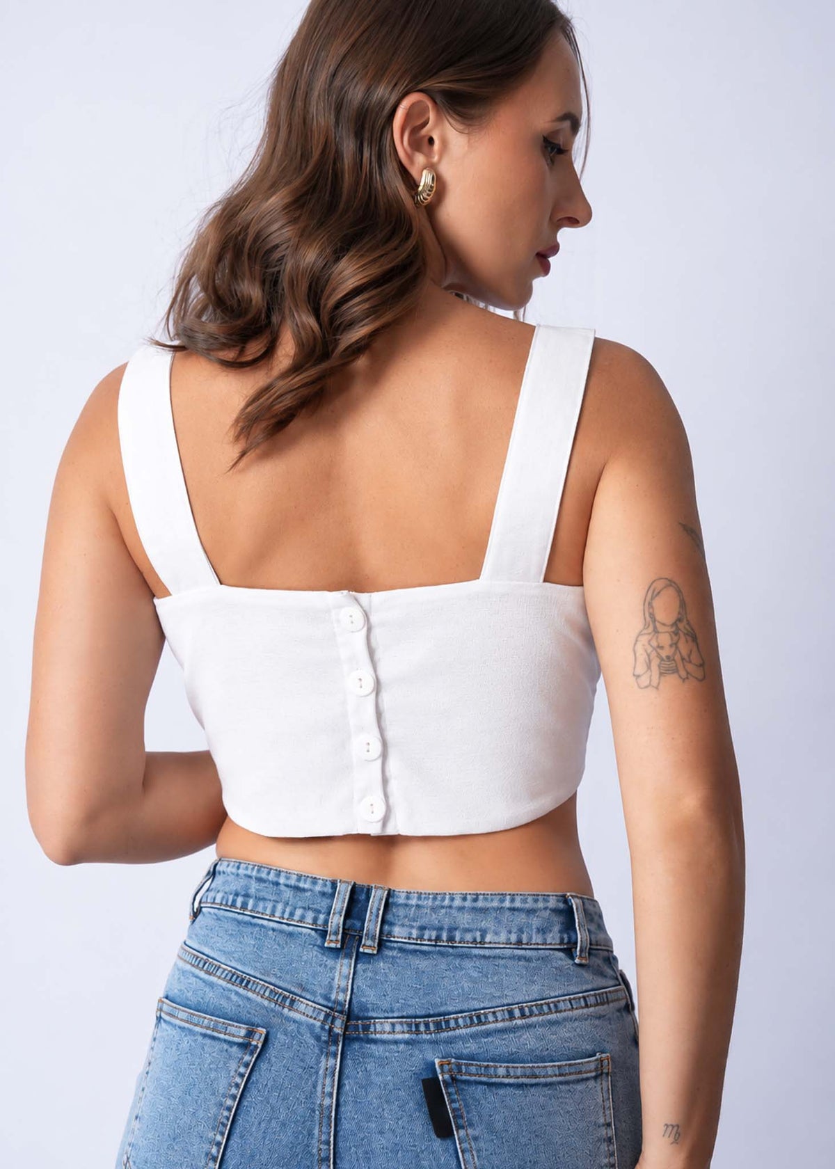 T098 | Linen Square Top