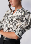 S111 | Front Gather Puff Sleeve Shirt