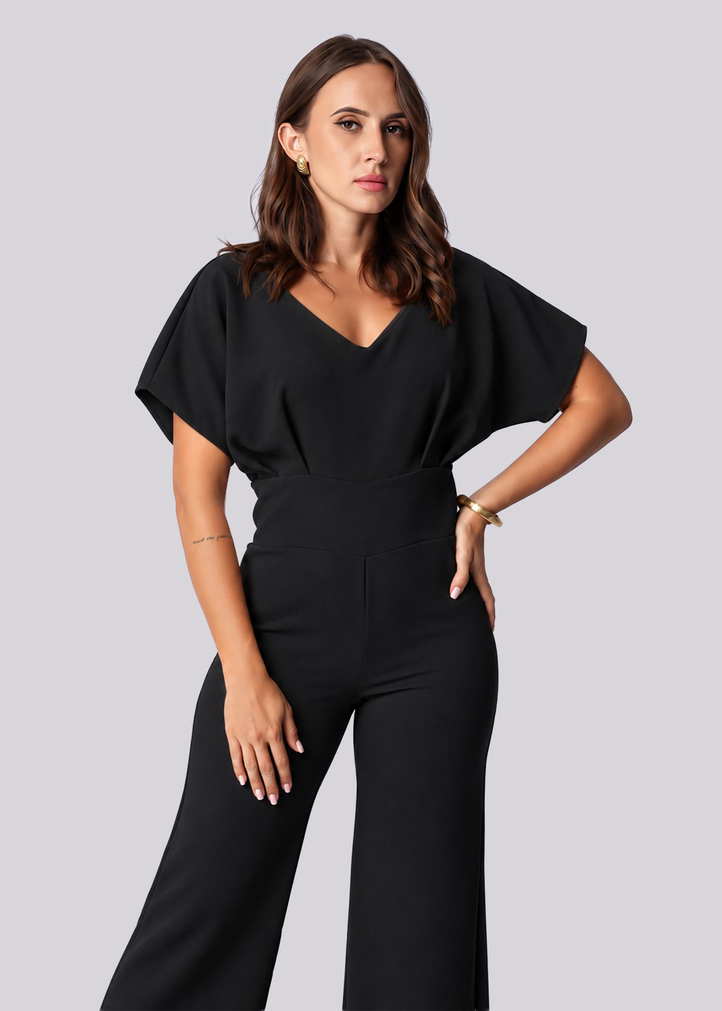 J120 | V Neck Jumpsuit