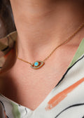 NC0131 | Studded Eye Necklace