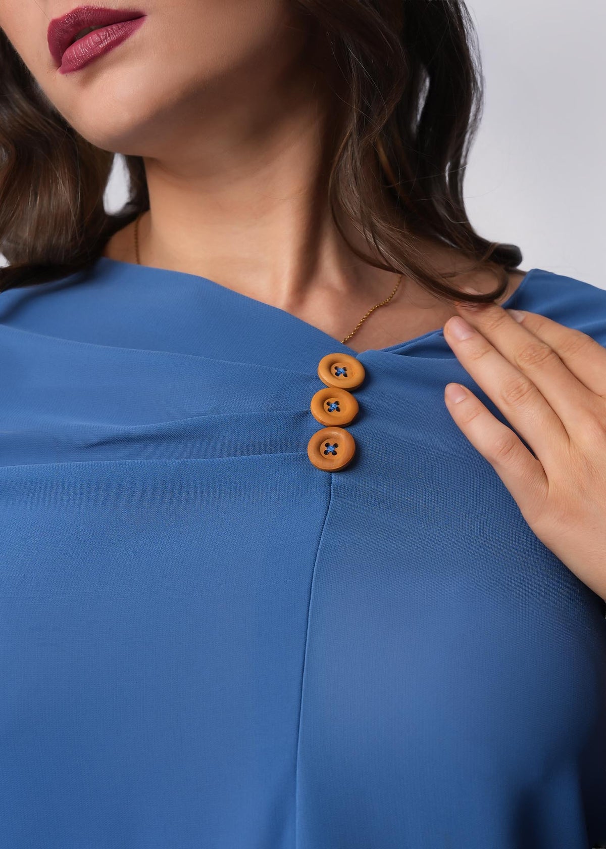 T059 | Button Pleated Top