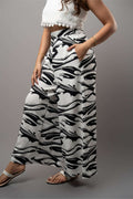 P208 l Printed Wide Leg Pant
