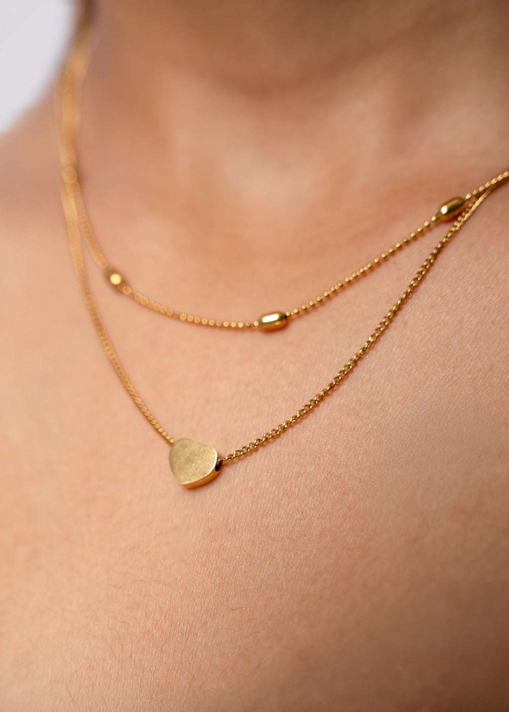 NC0130 | Layered Heart Necklace