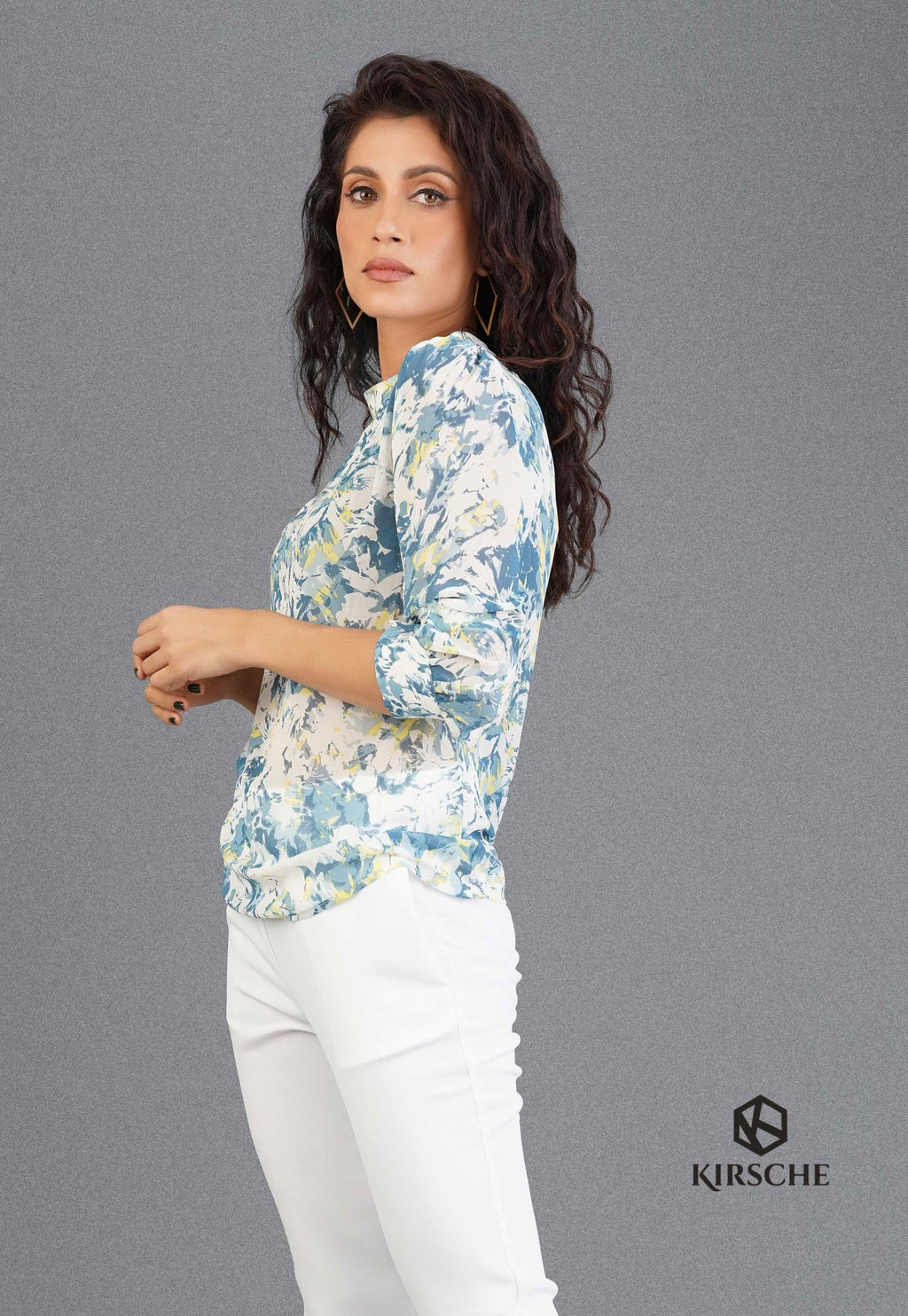 T040 | Front Pleated Ls Top