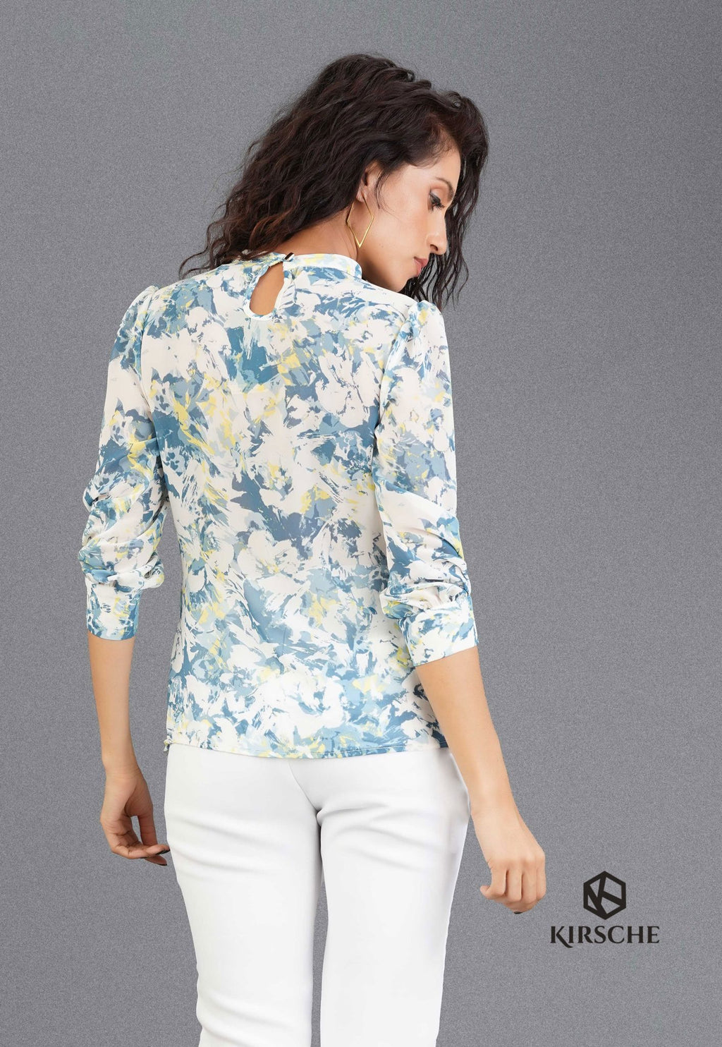 T040 | Front Pleated Ls Top