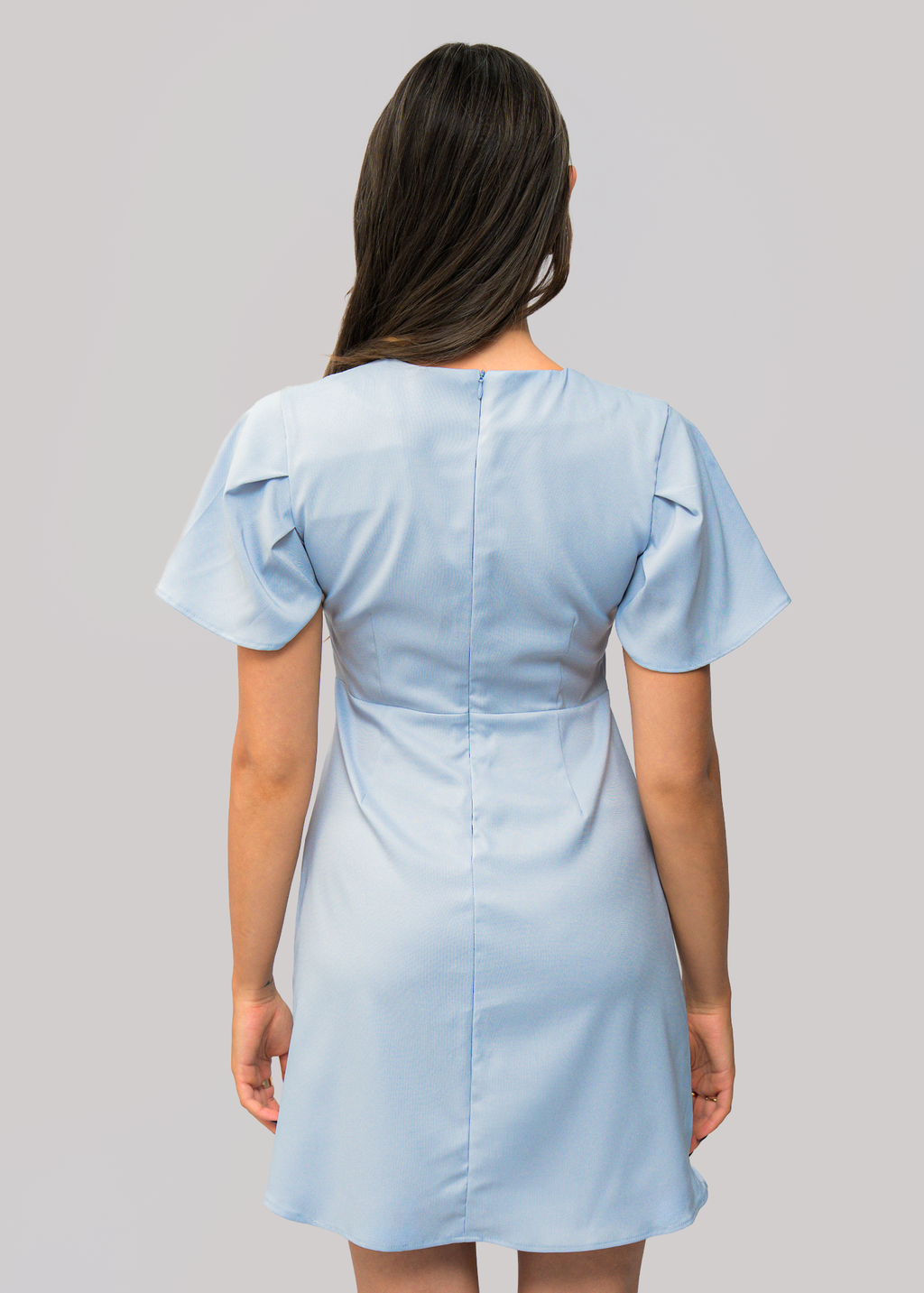 D126 | Balloon Sleeve Midi Dress