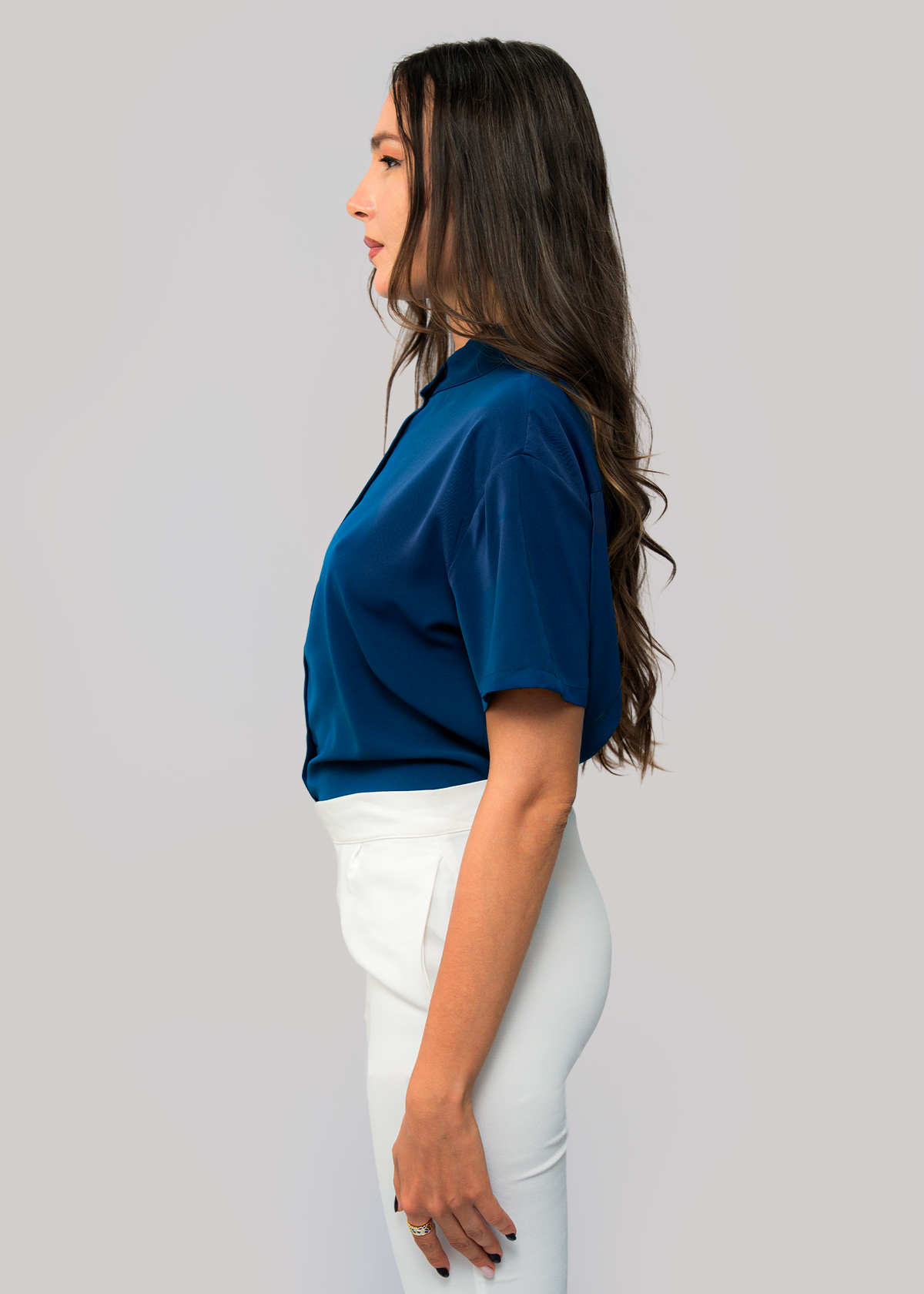 S102 | White Button Oversize Shirt