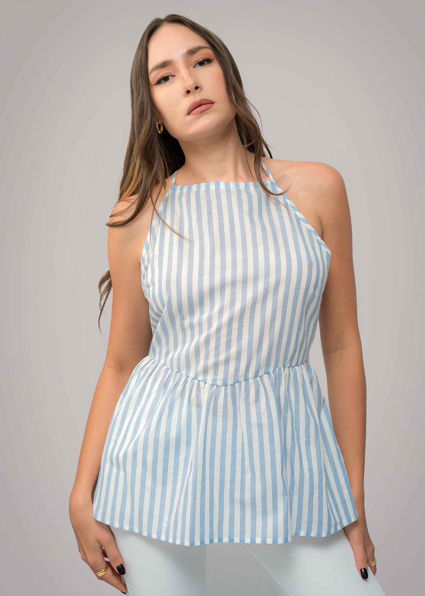 T235 | Costal Striped Top