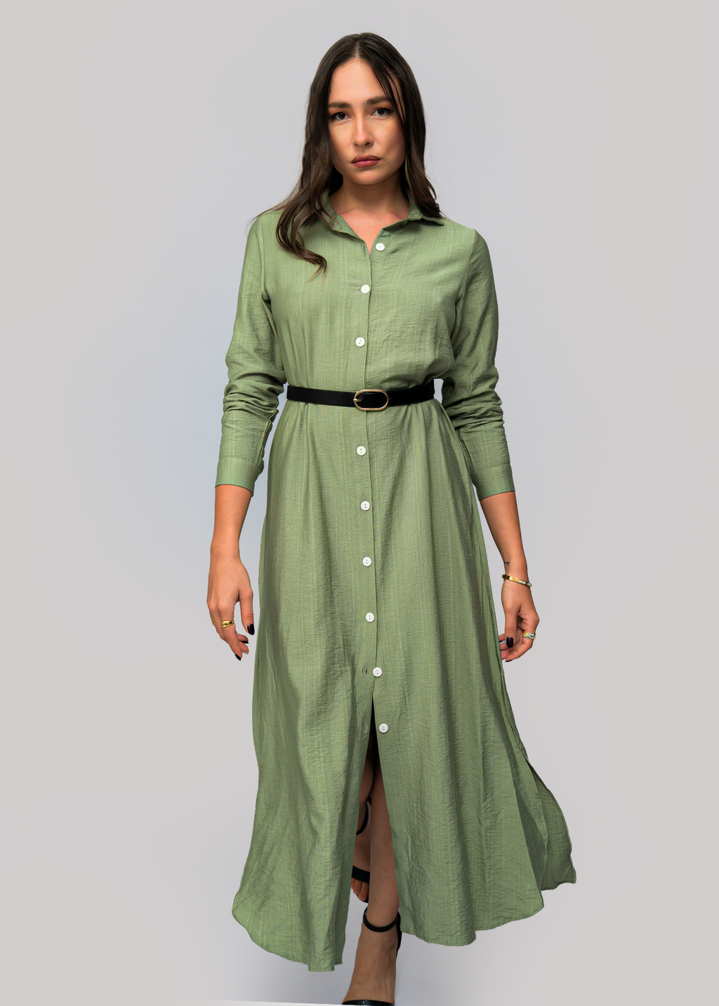 D133 | Shirt Maxi Dress