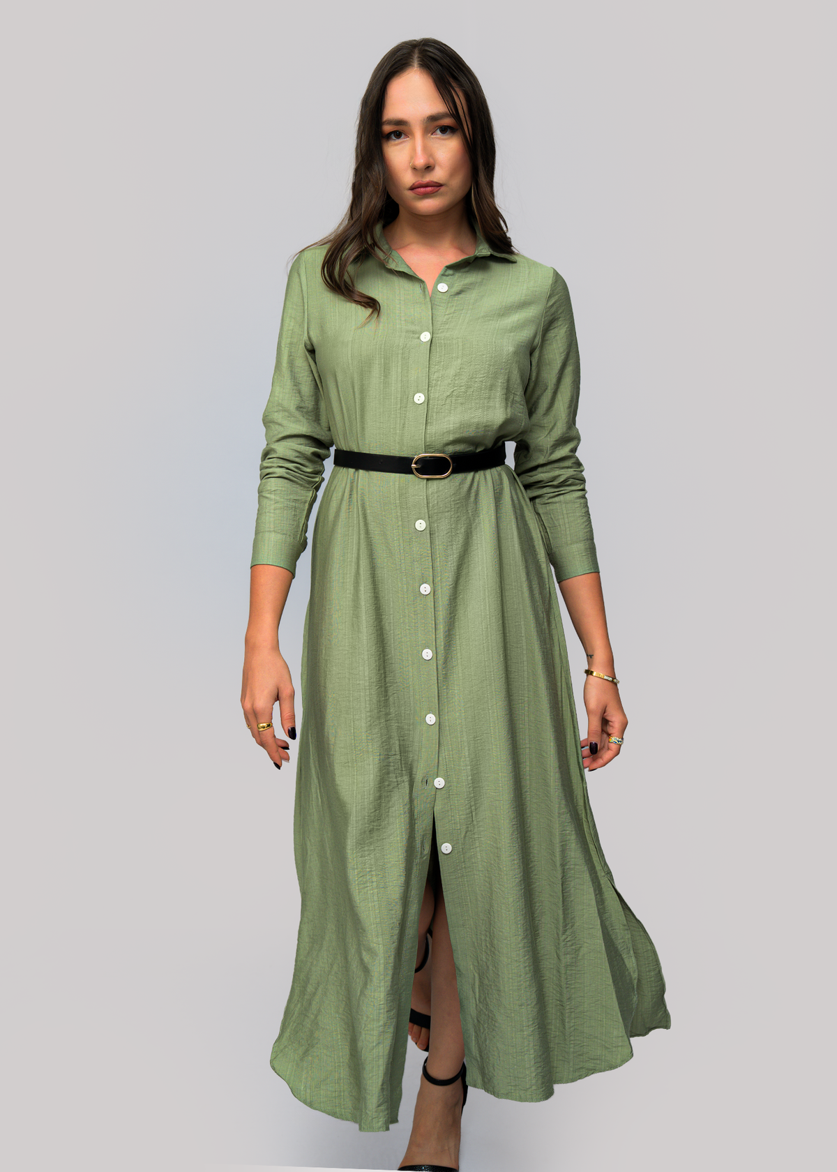 D133 | Shirt Maxi Dress