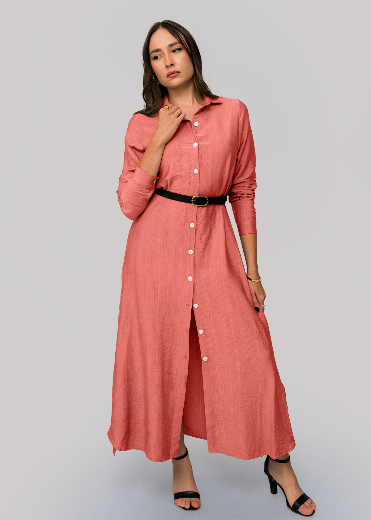 D133 | Shirt Maxi Dress