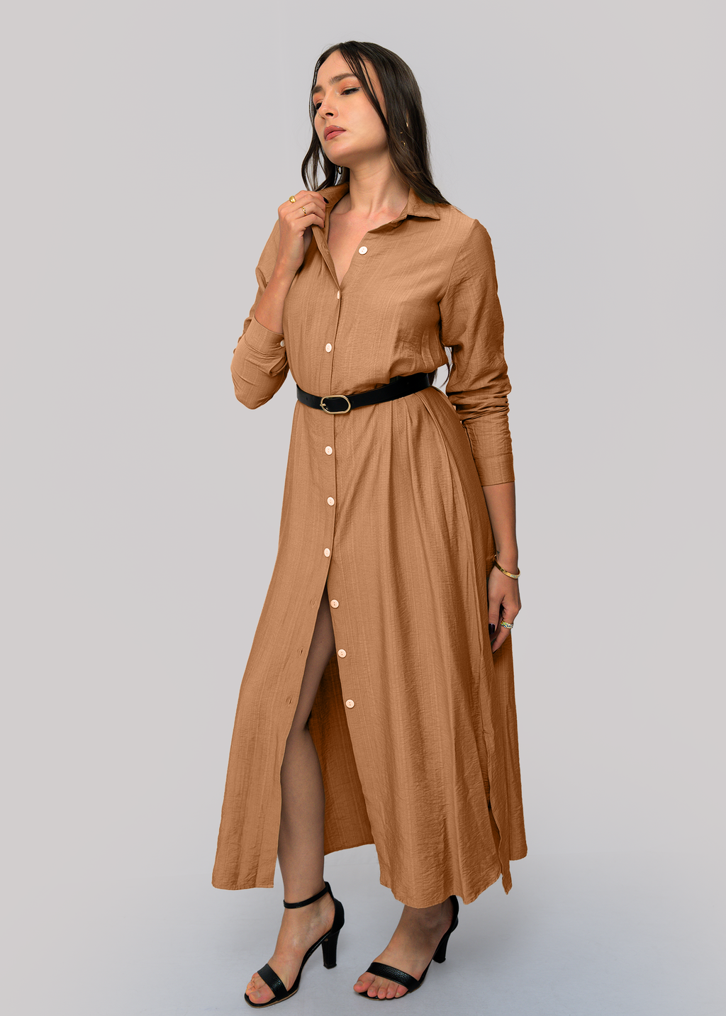 D133 | Shirt Maxi Dress