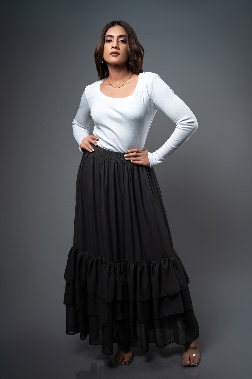 T168 | Ls Rib T-Shirt