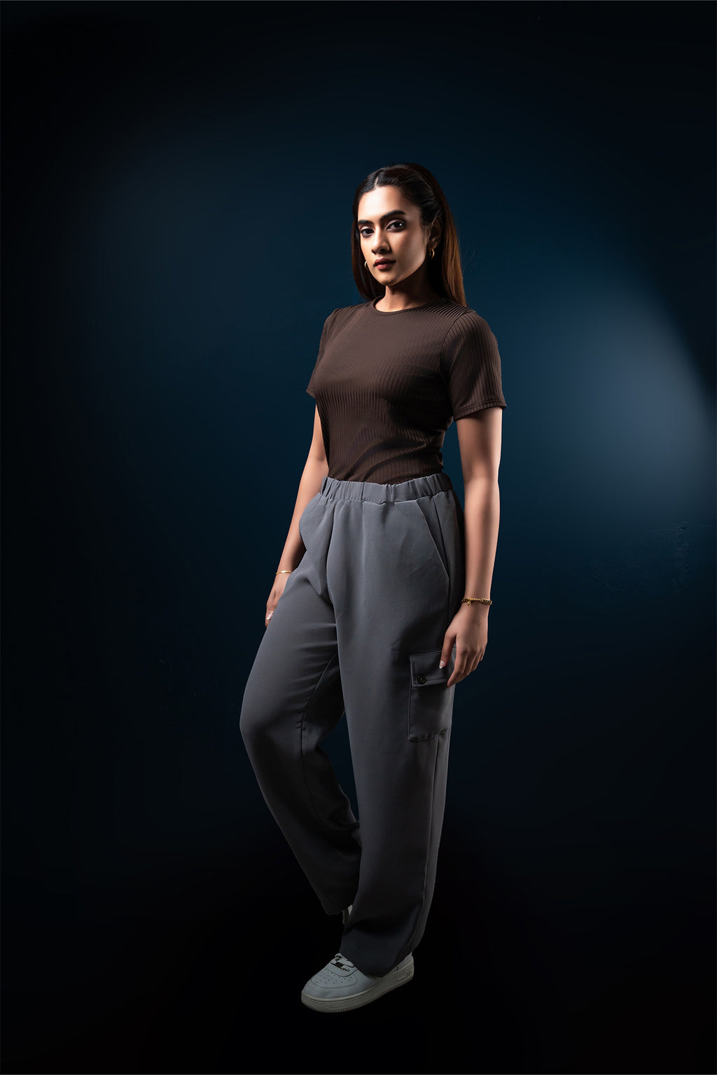 T108 | Crew Neck Crop T-Shirt