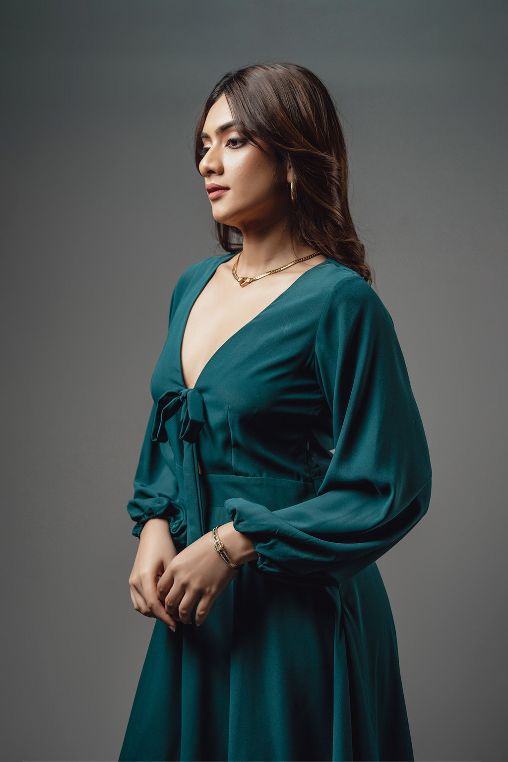 Regal Knot Dress Kirsche Green Sri lanka