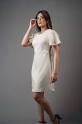 D126 | Balloon Sleeve Midi Dress