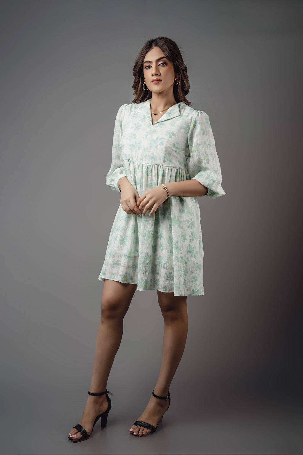 D045 | Floral Relaxed Mini Dress