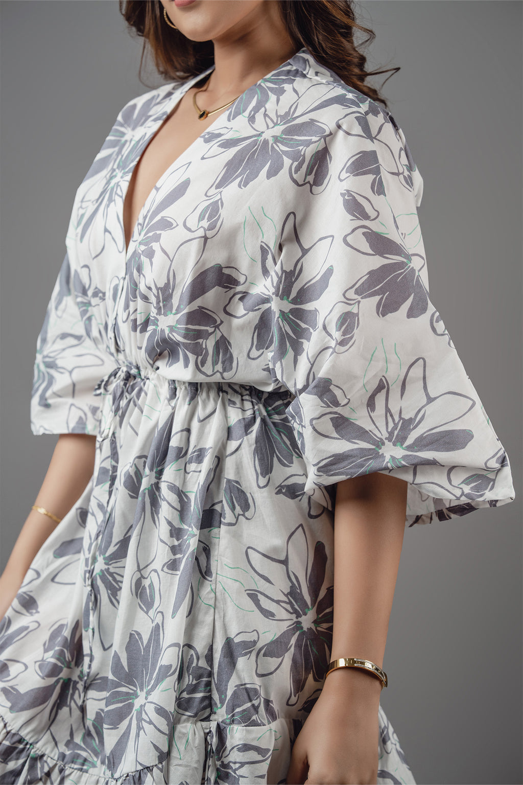 D053 | Front Tied Mini Dress