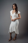 D073 | Ruffled Hem Dress
