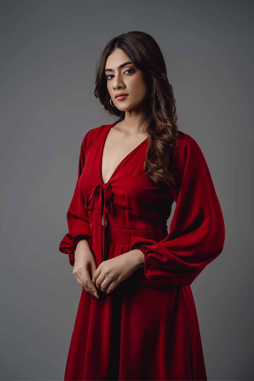 Regal Knot Dress Kirsche  red Sri lanka
