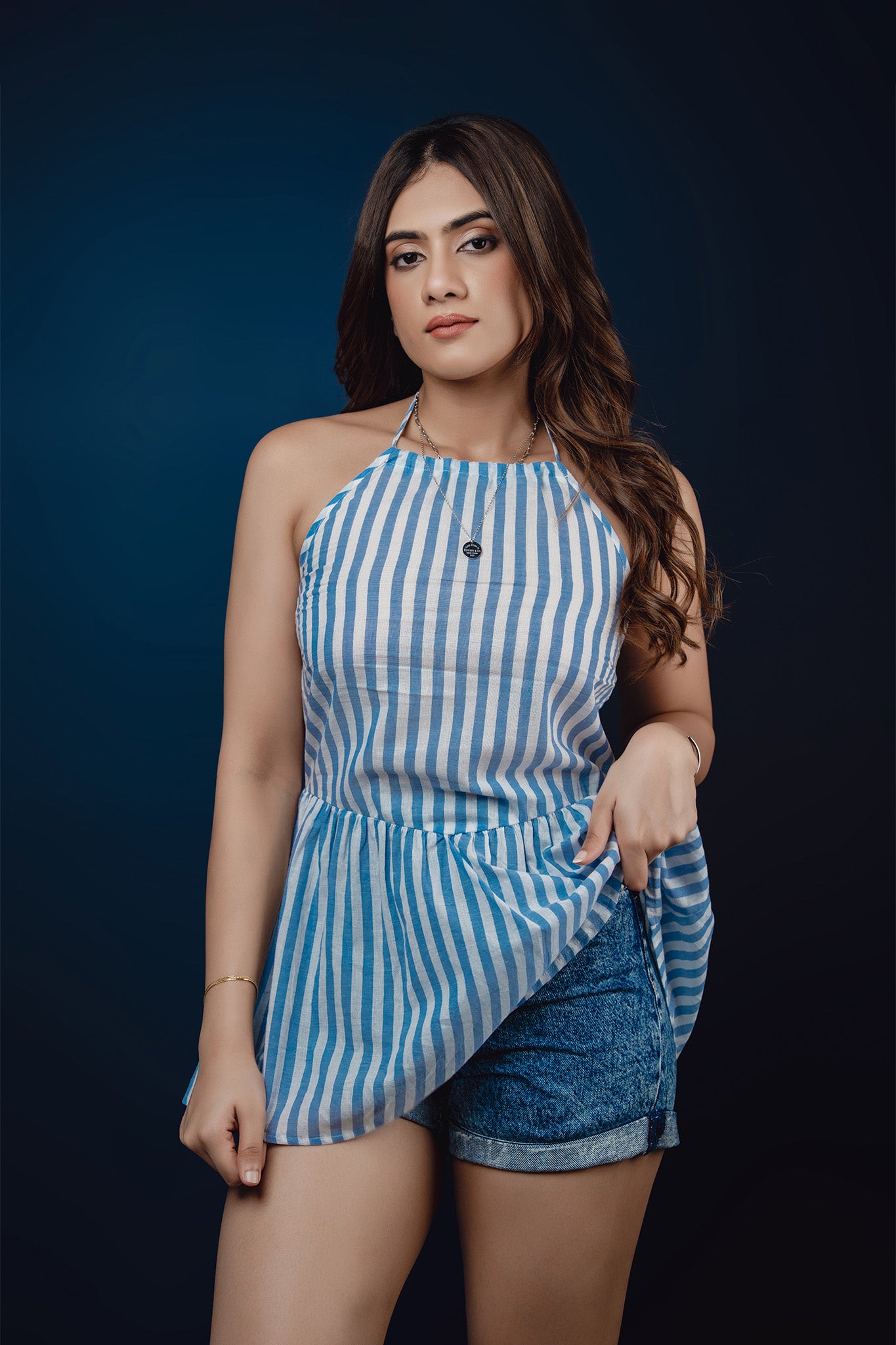 T235 | Costal Striped Top