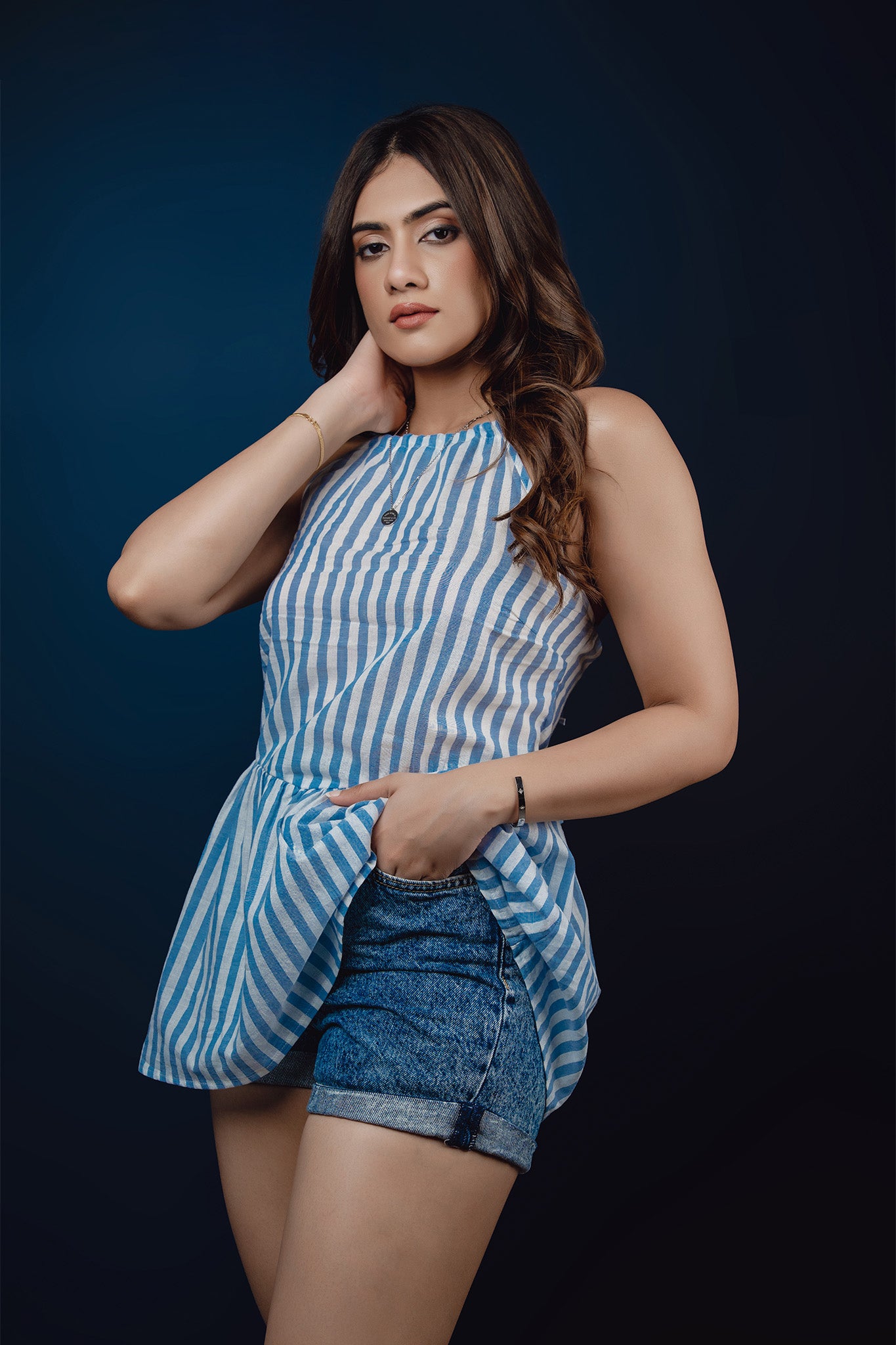 T235 | Costal Striped Top