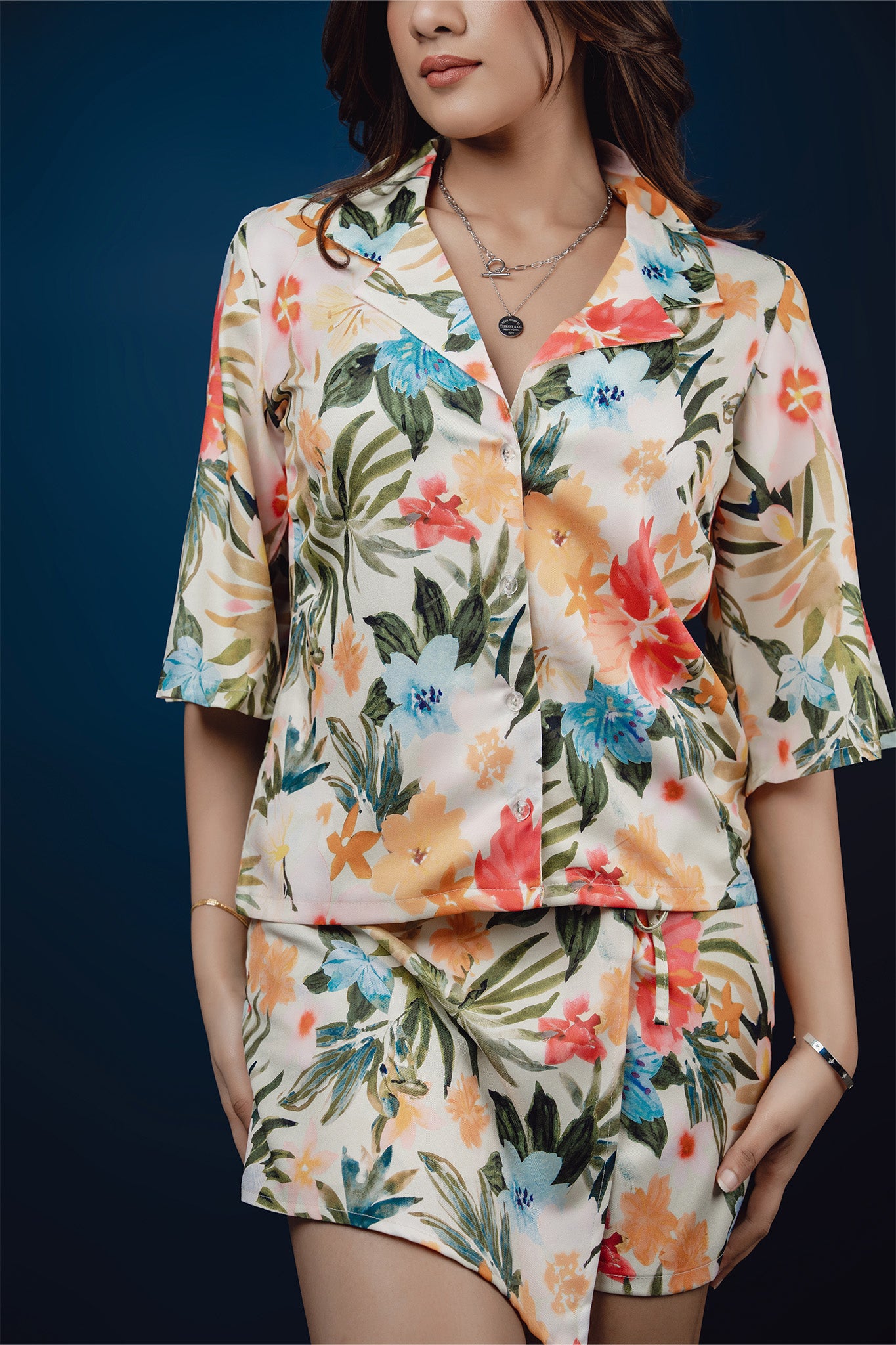 S230 | Sunday Slip Shirt & Skort Set