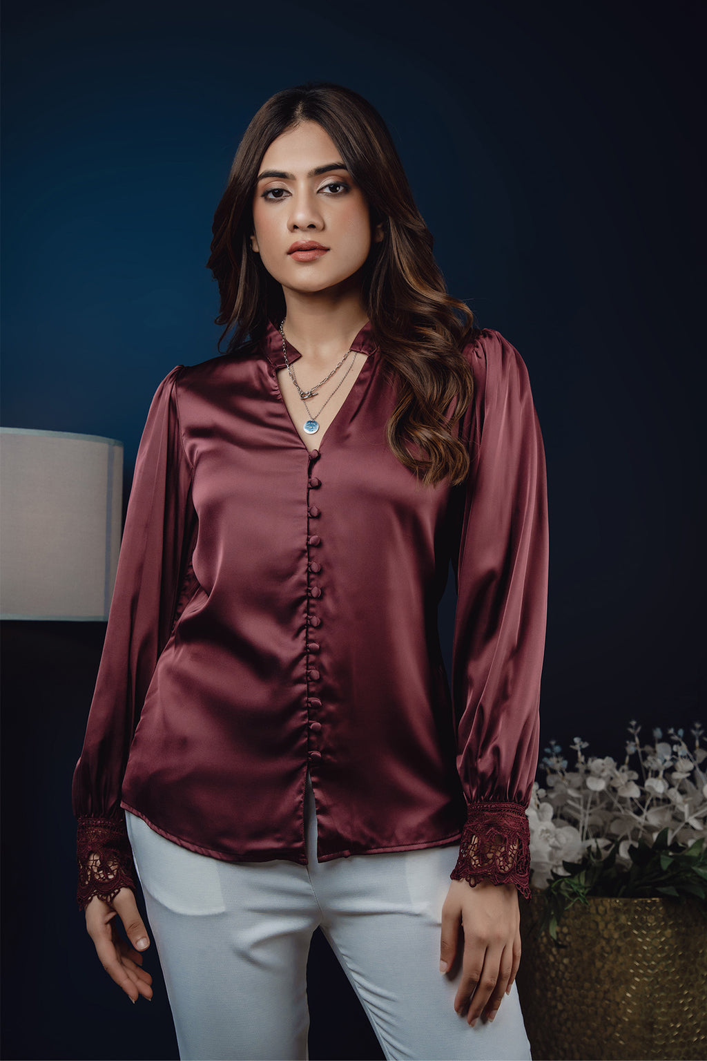S067 | Lace Detailed Shirt